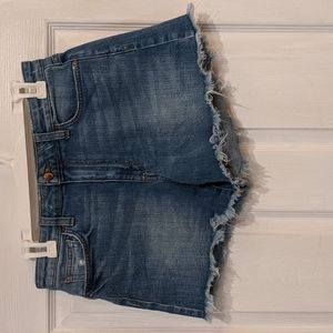 Joe's Jeans Rory High Rise Raw Hem Denim Shorts Size 28